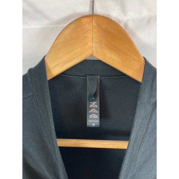 Skims Cotton Jersey Mock Neck Tank Black Size 3X - Picture 3 of 7